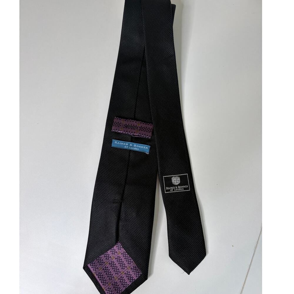 Hanes & Bonner of London Black Texture Tie #Dapper Symmetry